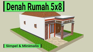 Desain Rumah Sederhana │ DENAH RUMAH UKURAN 5x8