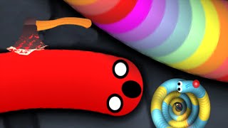 Slither.io - Evil Scary Snake w/ Trolling Giant Snakes - Slitherio Epic Plays screenshot 4
