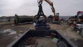 SKILL CRANE AT THE SCRAP YARD - IRON PRICES $$$$