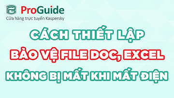 Cách thiết lập cho file Word, Excel không bị mất khi mất điện đột ngột