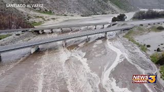 Mountain runoff causes major flooding, road closures on Valley floor