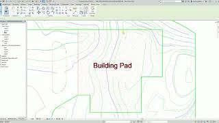 REVIT ARCHITECTURE EXAM REVIEW MODELING CREATING BUILDING PAD ANG USING SUBREGION TO CREATE LANE