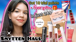 Smytten New Haul Got 18 trial points+ Free gifts in just 249 Rs 🩷🌸 tried worthy products #smytten