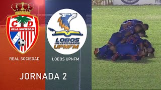 Real Sociedad vs Lobos UPNFM (2-3)| Fecha 2 Apertura 2020 | Liga Nacional de Honduras