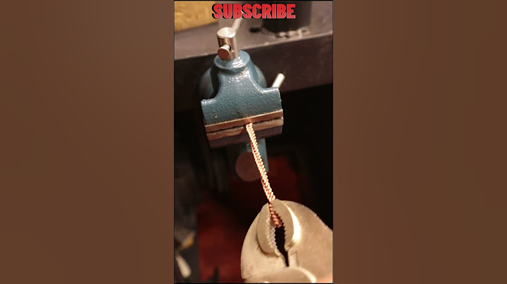 How to make a hand-knitted copper ring