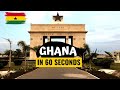 Ghana In 60 Seconds 🇬🇭 | A Trip Around The Country In Just A Minute