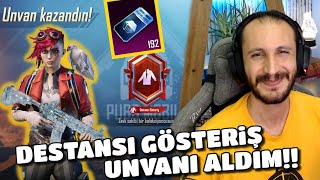 Destansi Gösteri̇ş Unvani Aldim Pubg Mobile Sandık Açılımı