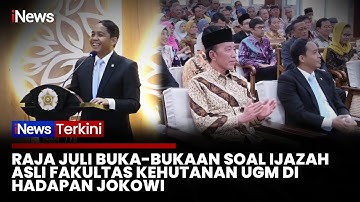 Raja Juli Singgung Ijazah Asli Fakultas Kehutanan UGM di Hadapan Jokowi | iNews Terkini (17/10)