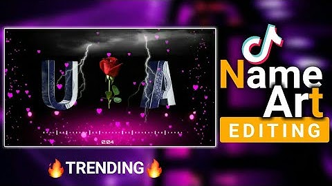 Trending Tiktok Alphabet Name Art Editing | 3D Alphabet States | Kinemaster Editing | Usama Rajput.