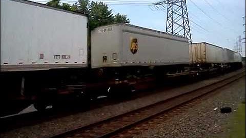 NS Mixed Stack Train at Bound Brook, NJ