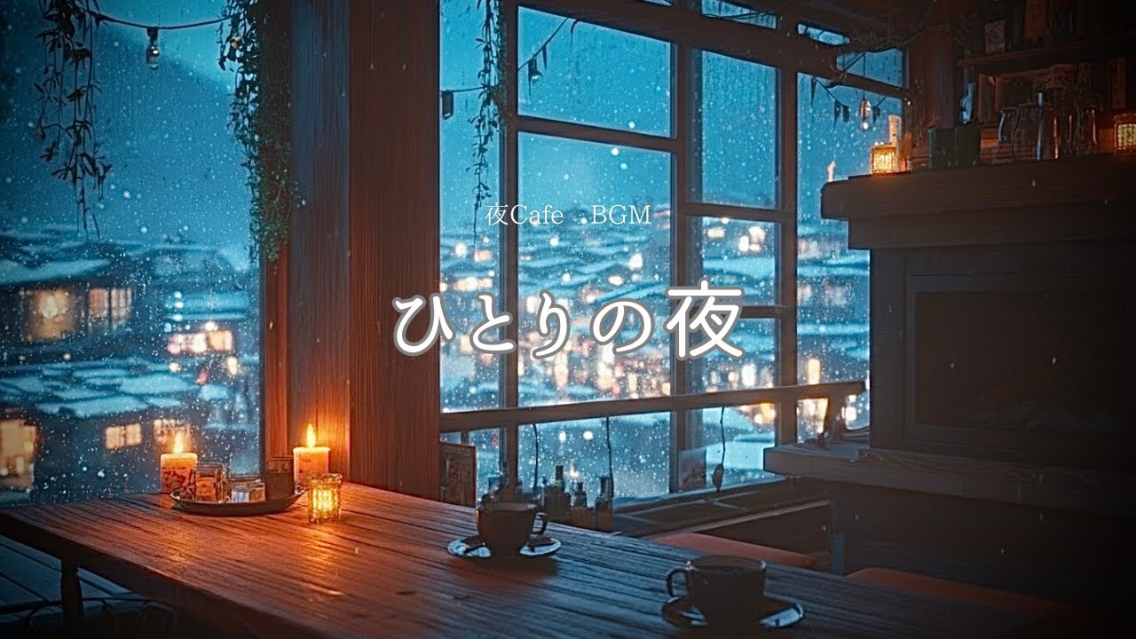 【夜カフェBGM】ひとりになりたい夜に、灯りだけの静かな時間｜Night Jazz
