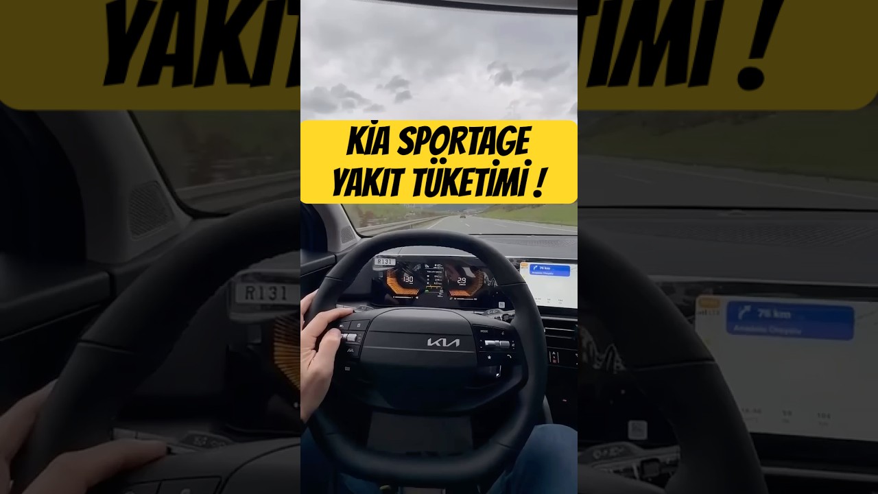 Yeni Kia Sportage’ın ilk tüketim verileri ! Sizce şehiriçi kaç yakar ? #shorts #kia #sportage #reels