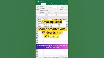Amazing #excel : #vlookup #wildcard characters #excelformulas #ExcelTips #ExcelTricks #ExcelHacks