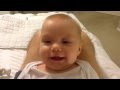 Baby maisy laughing at daddys sneezes