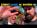 SWEDEN  STREET MAGIC 🔥ft Peter Stormare -Julien Magic
