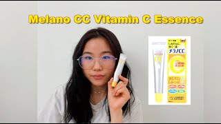 Trying Melano CC Vitamin C Essence for one week// Fading dark spots? Results? brighter skin?