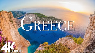 FLYING OVER GREECE (4K UHD) - Relaxing Music Along With Beautiful Nature Videos - 4K Video