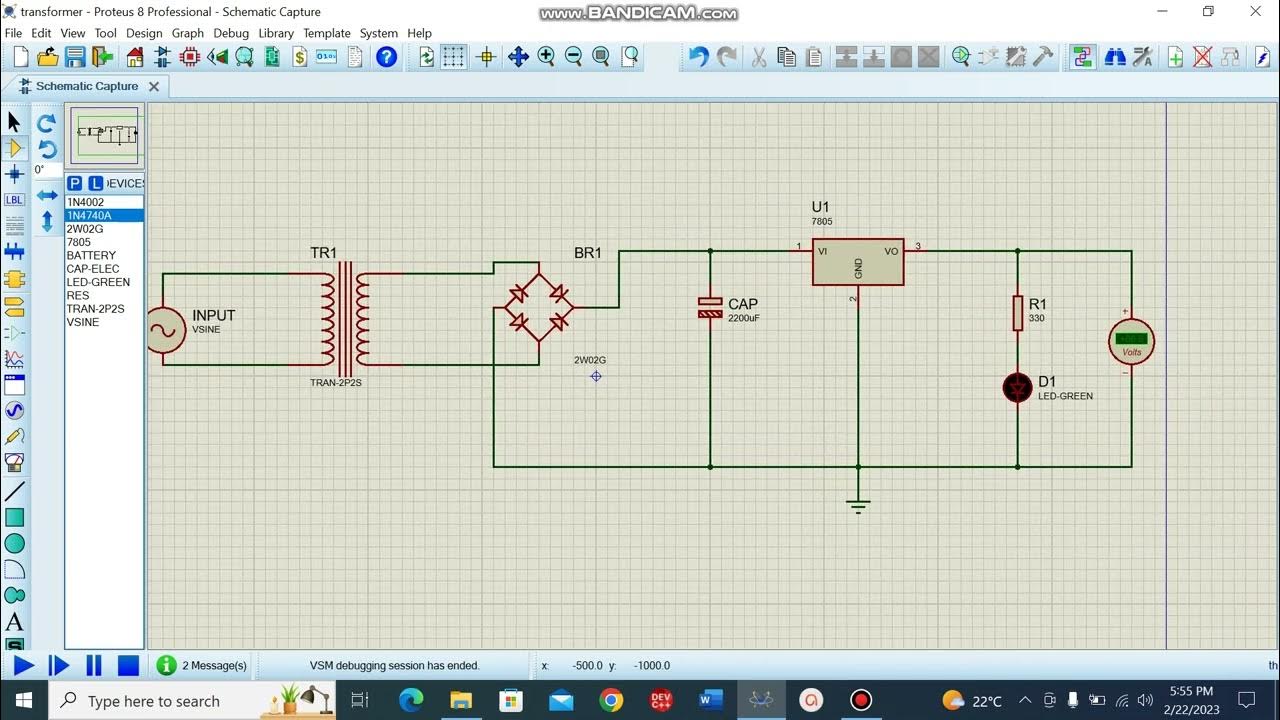 DC Power supply Proteus | Problem 2.12 & 2.26 - YouTube
