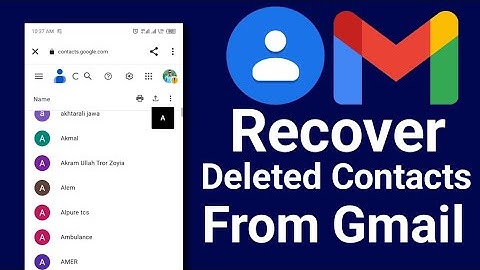 How To Recover Deleted Contact from Gmail Account |Gmail se deleted number kese recover karai