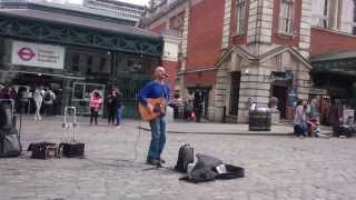 Bob Dylan, Just like a Woman cover by Alonso Cunha - Busking in the streets of London, UK chords