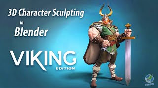 3D Character in Blender - Viking edition course promo video