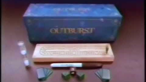 Outburst Board Game Ad (1987) (windowboxed)