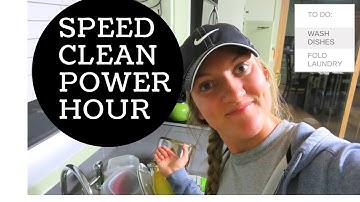 SPEED CLEAN ROUTINE| POWER HOUR | HUSBAND & I TAKE CLEANING ACTION