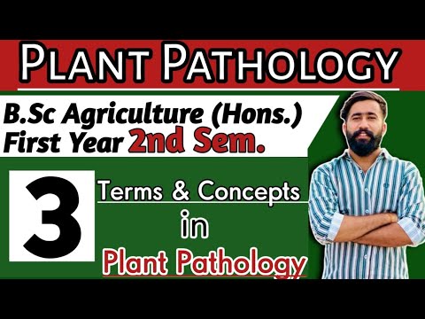 Plant Pathology:- Terms & Concepts In Pathology : lecture 3rd || Bsc ...