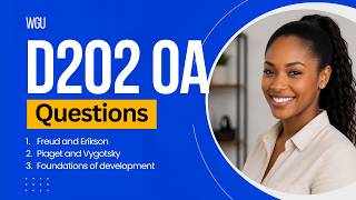 OA Questions | WGU D202 Lifespan Development - Domain 1 Q&A