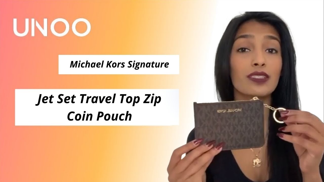 Michael Kors Jet Set Travel Small Top Zip Coin Pouch ID Holder