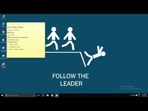 How to Format Text in Sticky Notes in Windows 10 Tutorial | The Teacher hqdefault