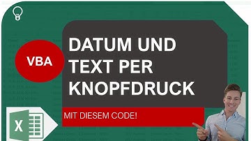 Excel VBA I Datum und Text per Makro einfügen I Excelpedia
