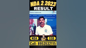 NDA 2 Result 2023 | NDA Result 2023 | NDA 2 2023 Result Date | Kab Aayega Result #nda #upsc #shorts