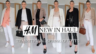 H&amp;M NEW IN HAUL | TRANSITIONAL SPRING OUTFITS 2023