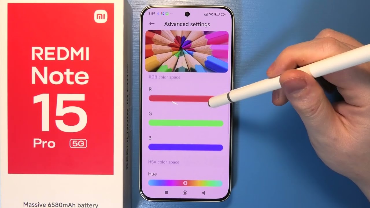 Redmi Note 15 Pro 5G — Как настроить цвета экрана