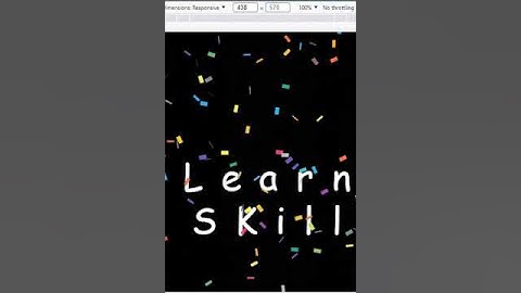 confetti  || animated video || text animated | how to create animated video | css animation tutorial