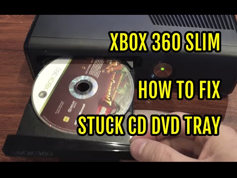 How to repair & open the Xbox 360 Slim disk drive tray when stuck - YouTube  - YouTube
