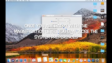 HOW TO ENABLE OR DISABLE DOCK MAGNIFICATION ON MAC IN HIGH SIERRA