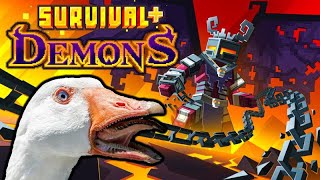 Minecraft Survival+ Demons Gameplay