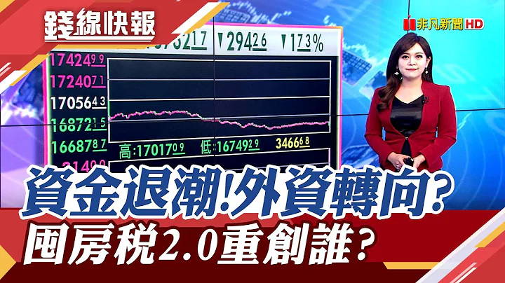 外资卖台股387亿今年最狠 台积电大跌17元!　囤房税改全国归户祭重税!｜主播 赖家莹｜【钱线快报】20230706｜非凡财经新闻 - 天天要闻