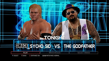 WWE 2K17 RPCS3 - Sycho Sid VS The Godfather [4K][Test 1]