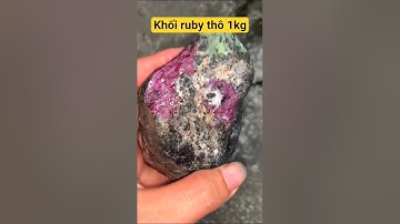 khối ruby thô đỏ đẹp size lớn 1kg #gems #daquy
