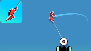 Stickman Hook - Gameplay on iPhone iOS