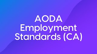 AODA Employment Standards Course Trailer
