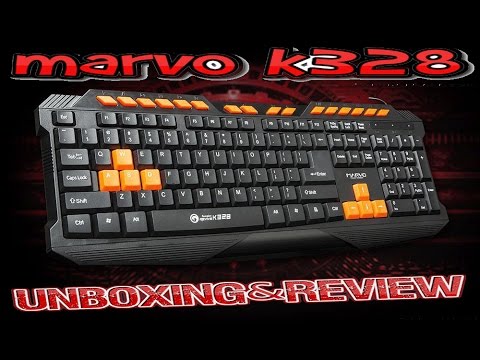 Marvo K328 Gaming Keyboard Unboxing&Review #1 Marvo K328 Gaming Keyboard Unboxing&Review #1