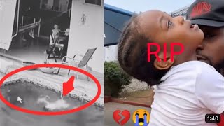 The Real CCTV footage of how Davido and Chioma Son Ifeanyi Died in Pool Leaked