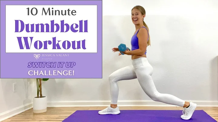 10 Minute Dumbbell Workout - Full Body Workout Wit...