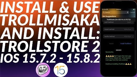 Install & use TrollMisaka & install Trollstore 2 iOS 15.7.2 - 15.8.2 | No Jailbreak | Full Guide