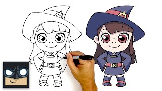 how to draw akko little witch academia