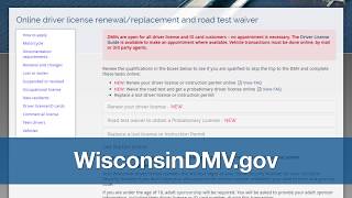 Conducting business with the dmv online is easy! for more information,
visit
https://wisconsindot.gov/pages/online-srvcs/other-servs/duplicate-license.aspx